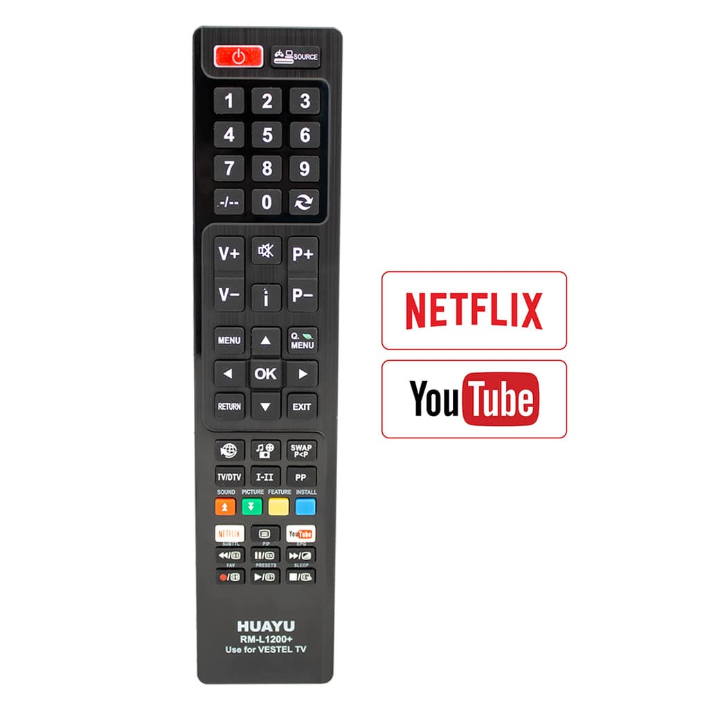 HUAYU RM-L1200+ ΠΑΓΚΟΣΜΙΟ ΤΗΛΕΧΕΙΡΙΣΤΗΡΙΟ ΓΙΑ ΤΗΛΕΟΡΑΣΕΙΣ VESTEL