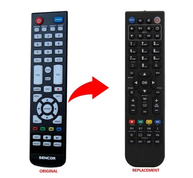SENCOR SLE43F17TCS REPLACEMENT REMOTE CONTROL