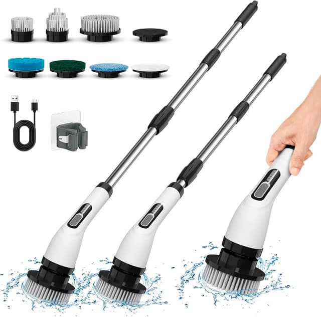 SUNUP SN-26239 RECHARGEABLE ELECTRIC CLEANING BRUSH 9-IN-1