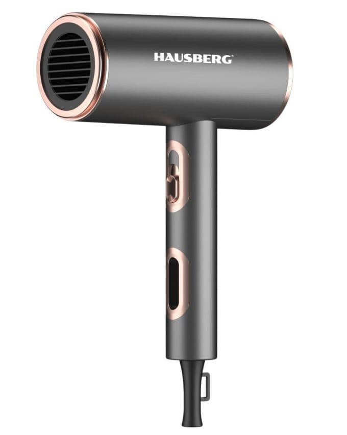HAUSBERG HB-263GR ΣΕΣΟΥΑΡ ΜΑΛΛΙΩΝ 2200W ΜΑΥΡΟ