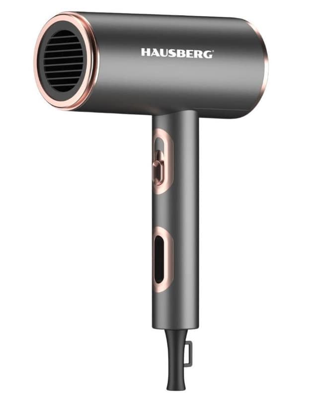 HAUSBERG HB-263GR ΣΕΣΟΥΑΡ ΜΑΛΛΙΩΝ 2200W ΜΑΥΡΟ