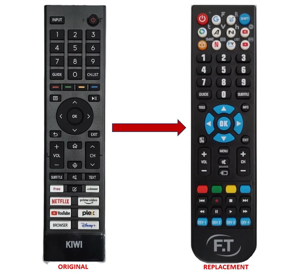 KIWI LED TV REPLACEMENT REMOTE CONTROL