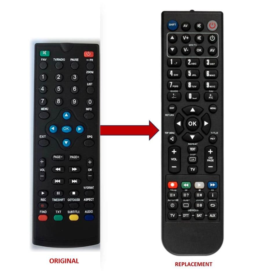 FELIX DVB-T REPLACEMENT REMOTE CONTROL LOR-176