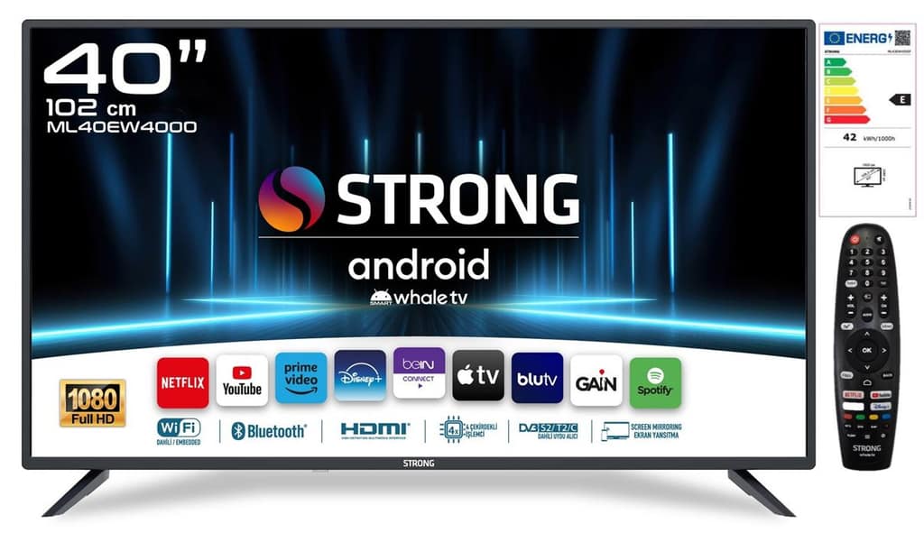 STRONG ML40EW4000 ANDROID WHALE SMART LED TV