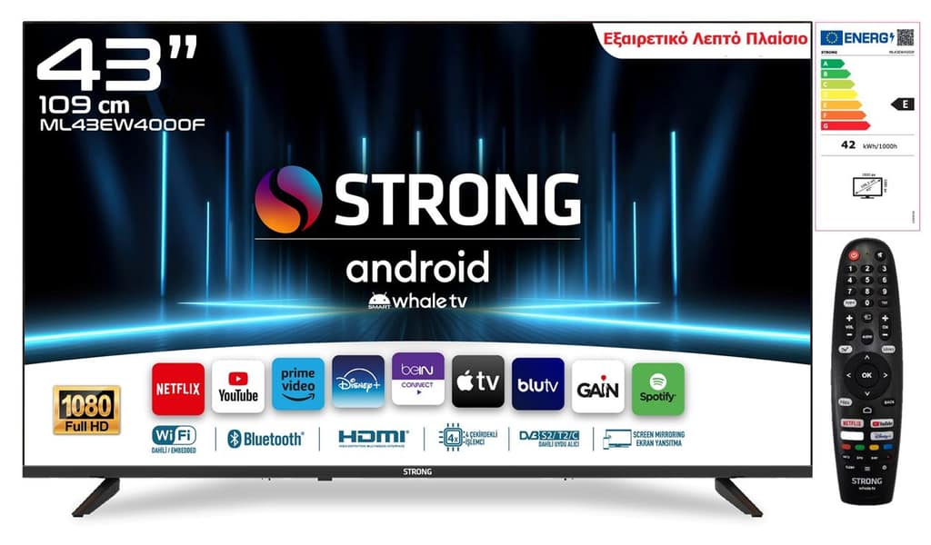 STRONG ML43EW4000F ANDROID WHALE SMART LED TV