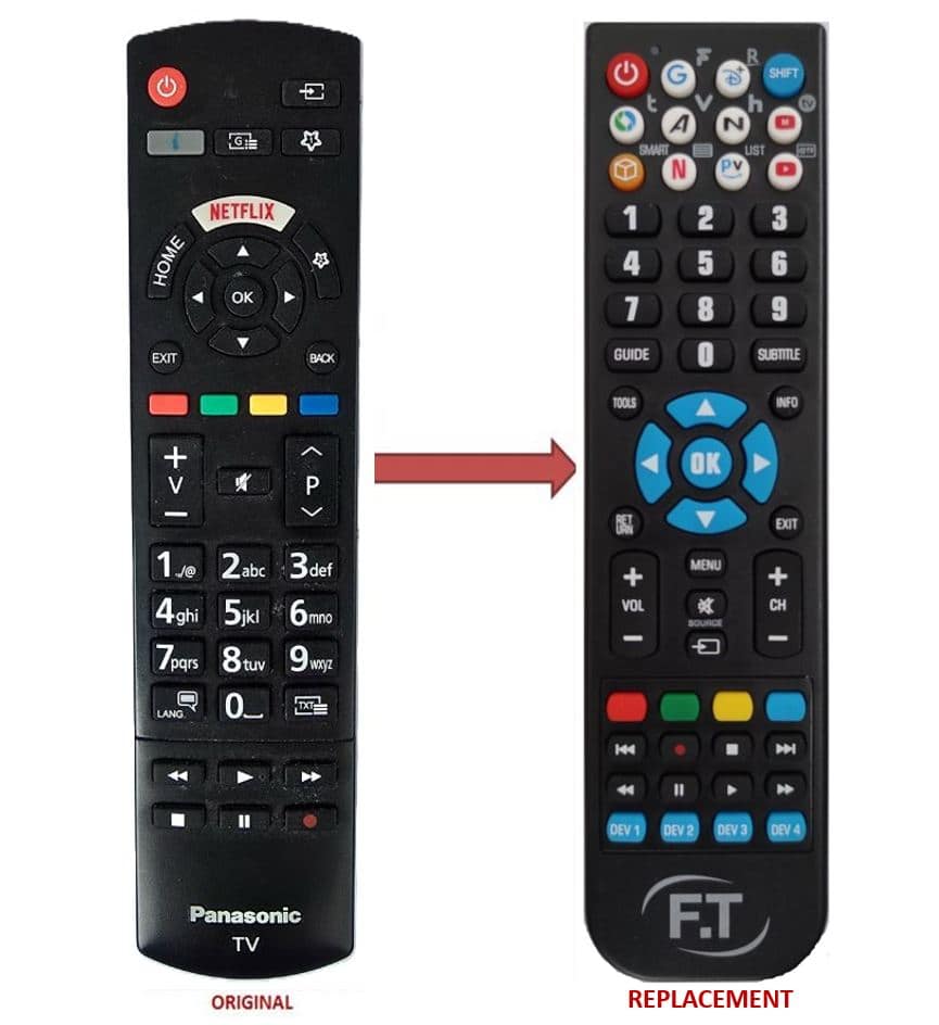 PANASONIC TX-24MS350E LED TV REPLACEMENT Remote Control
