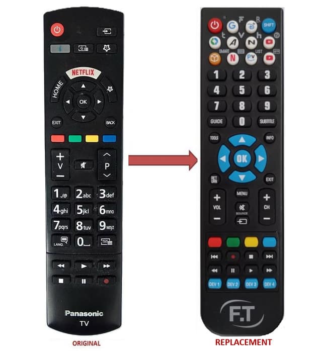 PANASONIC TX-24MS350E LED TV REPLACEMENT Remote Control