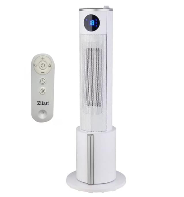 ZILAN ZLN5640 CERAMIC TOWER HEATER WITH HUMIDIFIER 2200W
