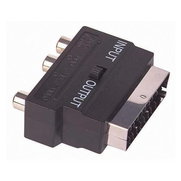 ADAPTOR SCART / RCA IN / OUT
