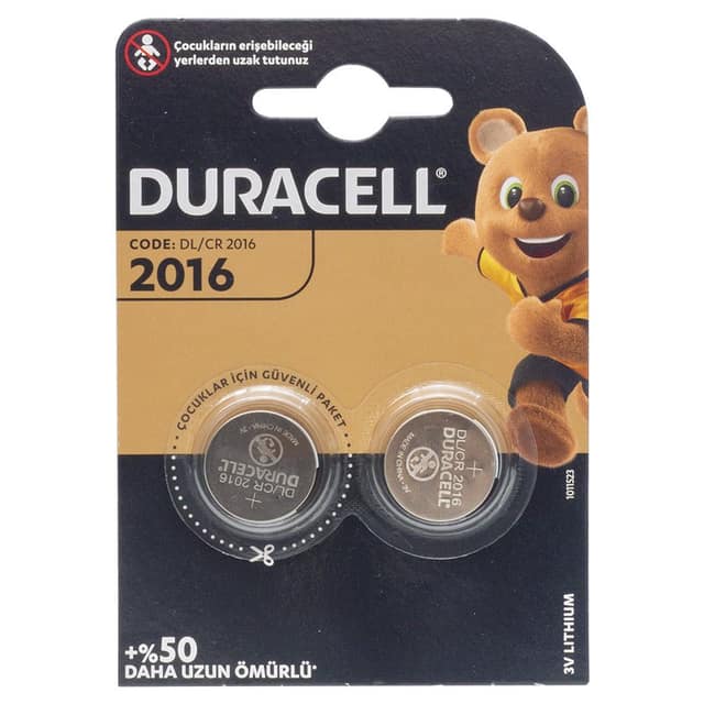ΜΠΑΤΑΡΙΑ LITHIUM DURACELL CR2016 3V