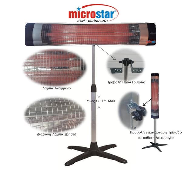 MICROSTAR MSR-101S MICATRONIC ΘΕΡΜΑΝΤΗΡΑΣ ΜΕ ΒΑΣΗ
