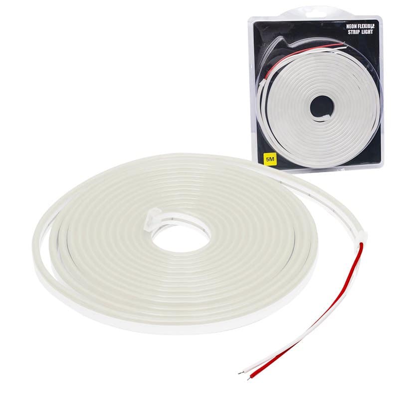 POWERMASTER 12V NEON LED STRIP 5M ΛΕΥΚΟ