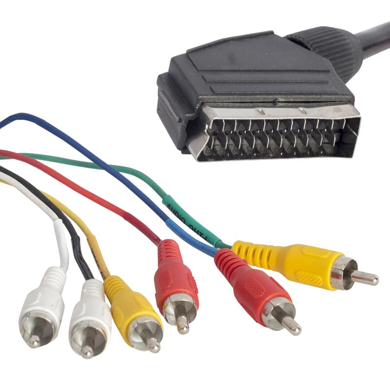 SCART ΣΕ 6 RCA ΣTEREO