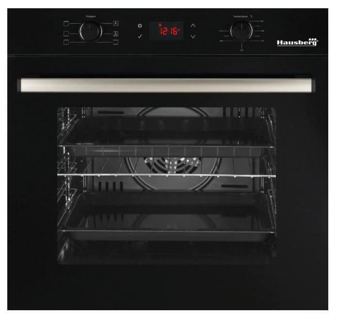 HAUSBERG HB-8054NG BLACK Εντοιχιζόμενος Φούρνος