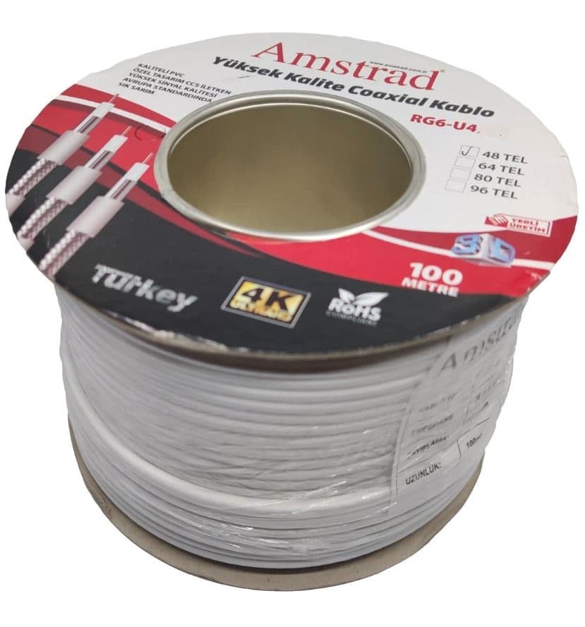 AMSTRAD COAXIAL ΚΑΛΩΔΙΟ RG6U4 100M