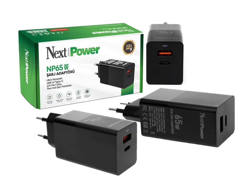 NextPower NP65W USB ΓΡΗΓΟΡΟΣ ΦΟΡΤΙΣΤΗΣ 65W