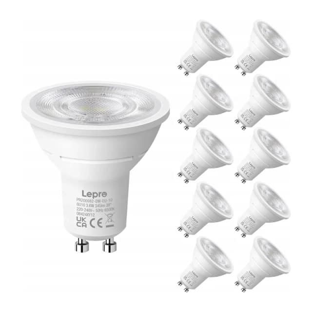 Λαμπτήρας LED LEPRO 200082-DW-EU-10 GU10 3,6 W 345 lm 6500 K 38° κλάση Ε 10 τεμ.