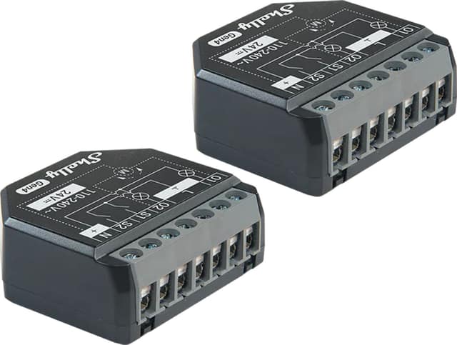 Σετ 2 ελεγκτών Shelly 2PM Gen4 Zigbee/Matter