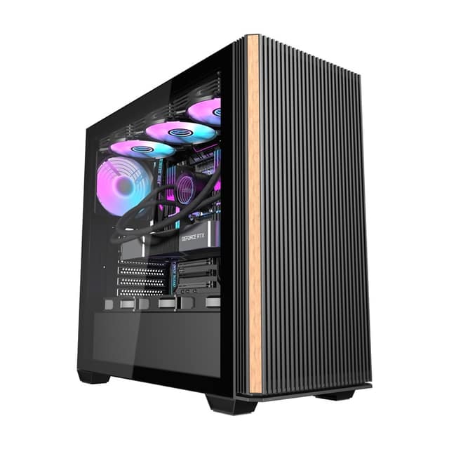 Darkflash DS900WS θήκη υπολογιστή (μαύρο) + 4 ανεμιστήρες