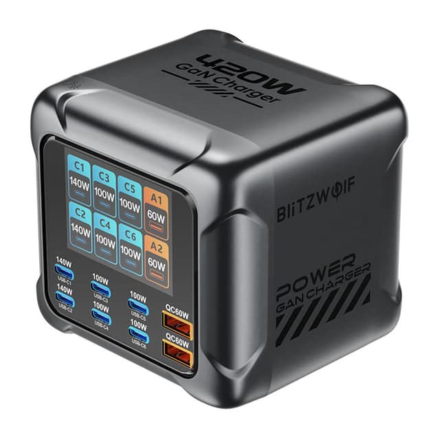 Φορτιστής Blitzwolf BW-S33 420W, 8 θύρες