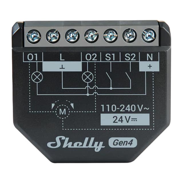 Ελεγκτής Shelly 2PM Gen4 Zigbee/Matter