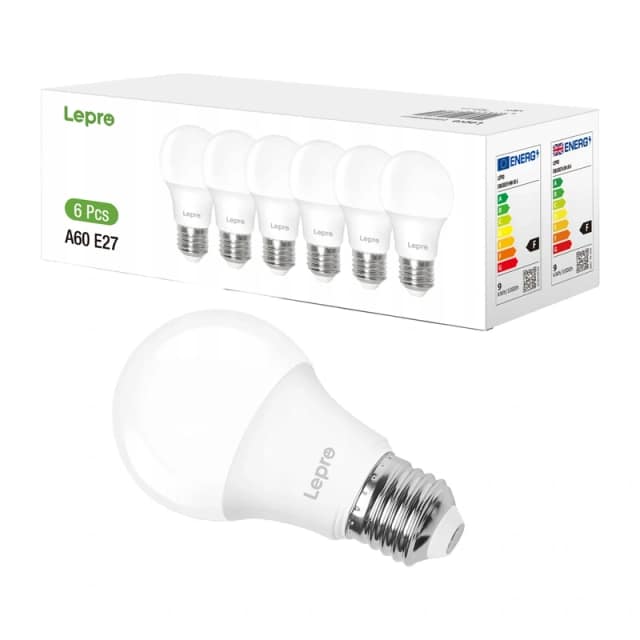 Λαμπτήρας LED LEPRO 100090-DW-EU-6 E27 A60 8,5 W (60 W) 806 lm 6500 K ψυχρό 180° 6 τεμάχια
