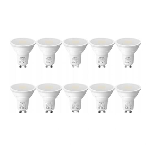 Λαμπτήρας LED LEPRO 200081-DW-EU-10 GU10 4,5 W 345 lm 6500 K 100° 10 τεμ.