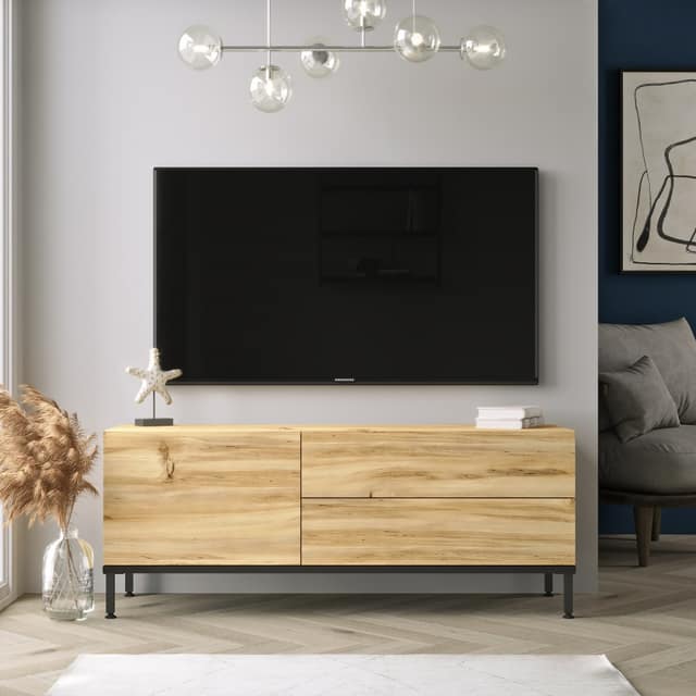 Έπιπλο τηλεόρασης "VIANA" σε χρώμα felt 120x35.5x46.3