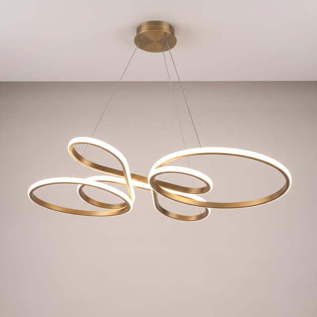 Φωτιστικό οροφής Giovanni led μέταλλο μπρονζε 70x30x70