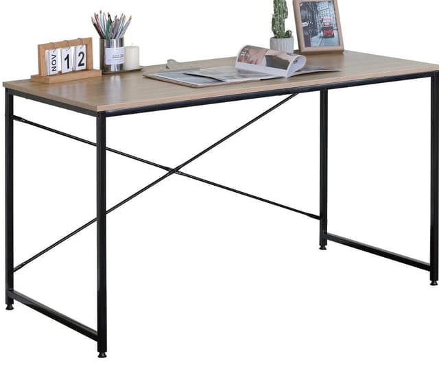 Γραφείο σε χρώμα φυσικό/μαύρο 120x60x70