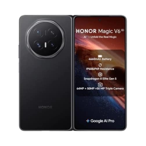Honor Magic V6 5G 512GB (16GB Ram) Dual-Sim Μαύρο ΕΕ