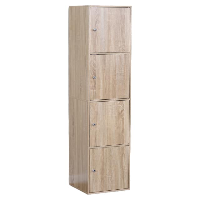 Παπουτσοθήκη ArteLibre ALVERO Δρυς Μοριοσανίδα/Ξύλο 40x39x157cm