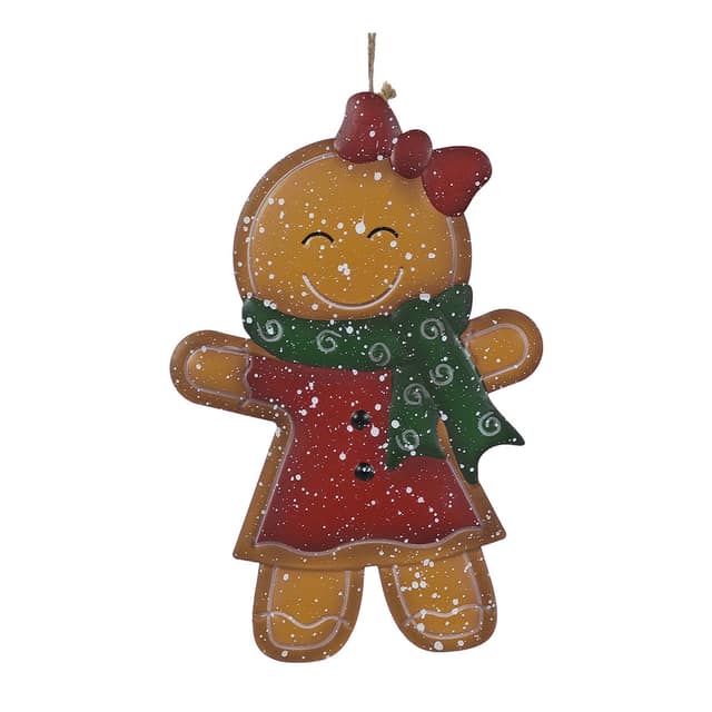 Κρεμαστό Χριστουγεννιάτικο Gingerbread Μεταλλικό 41cm