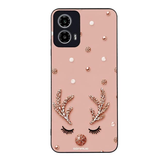 Θήκη Sonique It's Christmas Time Series για Motorola Moto G34 5G Glitter Reindeer