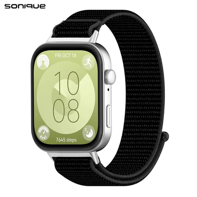 Λουράκι Official Nylon Band Sonique για Huawei Fit 3 / Fit 4 / Fit 5 Μαύρο 01