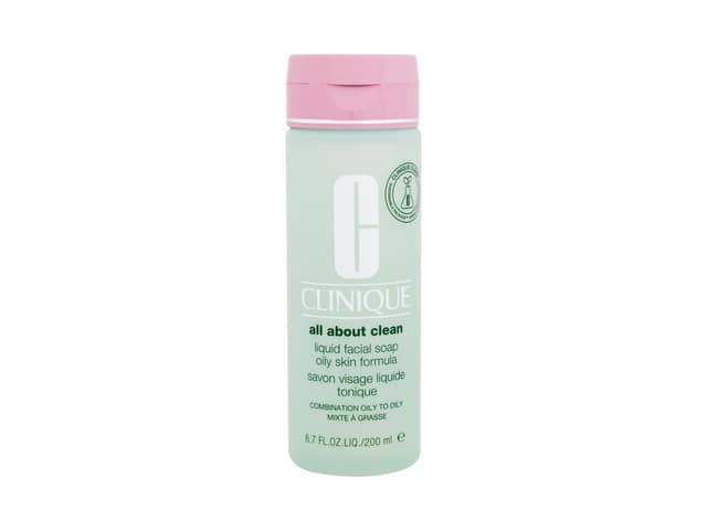 Clinique All About Clean Liquid Facial Soap Oily Skin Formula Cleansing Soap 200 ml