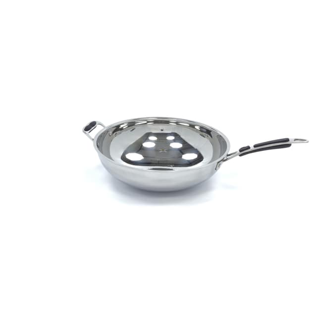 Τηγάνι Wok - Ø36cm - Ανοξείδωτο Ατσάλι - Επαγωγή