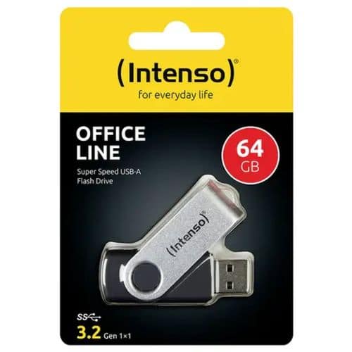 Pendrive Intenso 64GB Office Line USB 3.2, Μαύρο EU (3543490)
