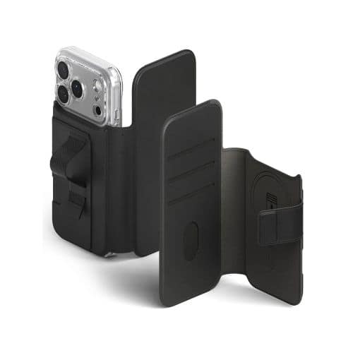 Ringke Θήκη iPhone 17 Pro Folio Grip Wallet Μαγνητική Μαύρη