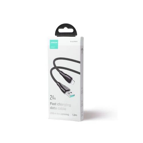 Joyroom USB - Lightning Cable Surpass Series, 2.4A, 1.2m, Μαύρο (S-UL012A11)