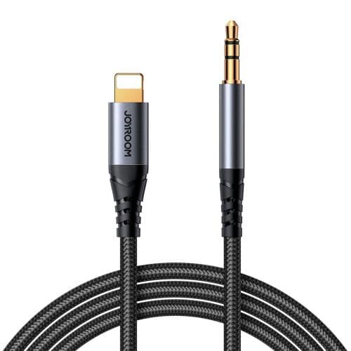 Καλώδιο Joyroom Converter Lightning σε Mini Jack 3,5 mm για iPhone και iPad, 1,2 m, Μαύρο (SY-A06)