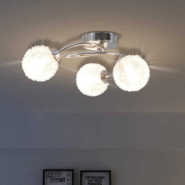 VidaXL Φωτιστικό Οροφής με 3 LED Λαμπτήρες G9 120 W
