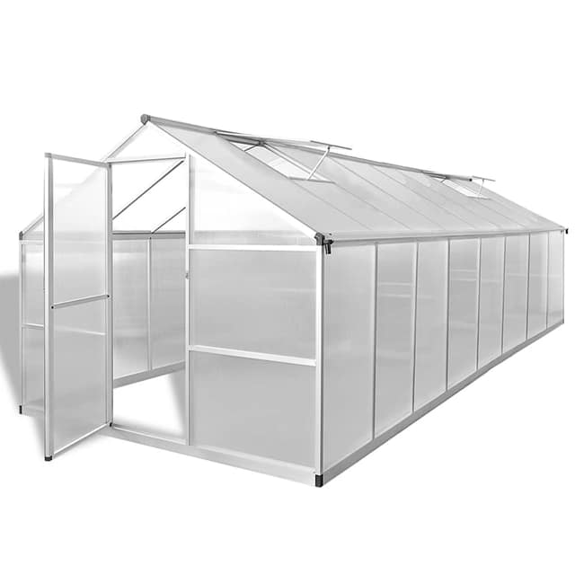 VidaXL Θερμοκήπιο 481 x 250 x 195 εκ. 23,44 μ³ Αλουμινίου
