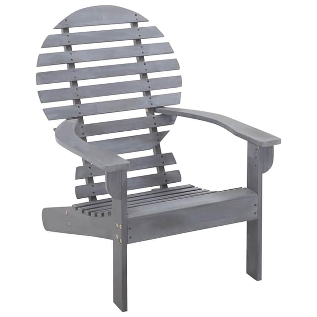 VidaXL Καρέκλα Adirondack Γκρι από Μασίφ Ξύλο Ακακίας