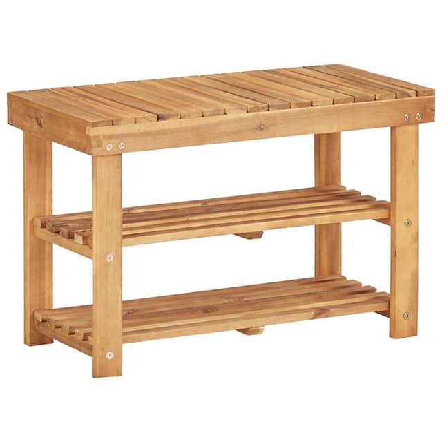 VidaXL Παπουτσοθήκη 70 x 32 x 46 εκ. από Μασίφ Ξύλο Ακακίας