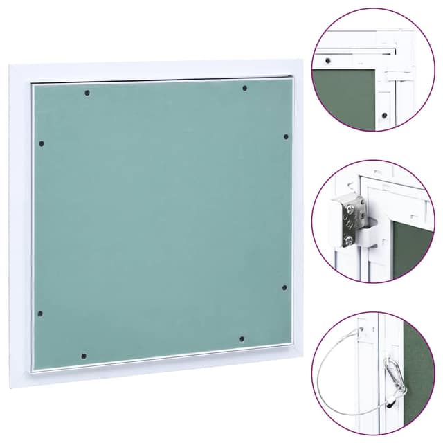 VidaXL Θυρίδα Επίσκεψης Γυψοσανίδας 200 x 200 χιλ. Σκελετός Αλουμινίου
