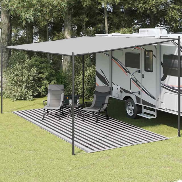 VidaXL Χαλί Σκηνής Ανθρακί / Λευκό 250 x 550 εκ.