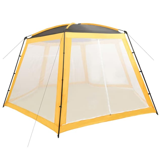 VidaXL Σκίαστρο Πισίνας Κίτρινο 590 x 520 x 250 εκ. Υφασμάτινο