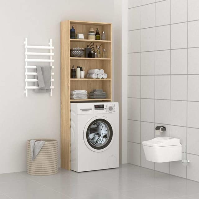 VidaXL Ντουλάπι Πλυντηρίου Sonoma Δρυς 64 x 24 x 190 εκ.