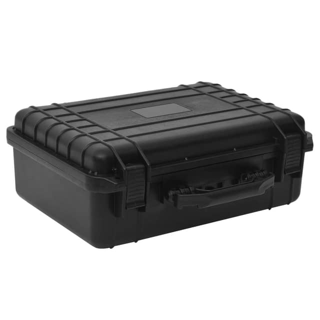 VidaXL Θήκη Πτήσης Φορητή Μαύρη 47 x 36 x 18 εκ. από Πολυπροπυλένιο